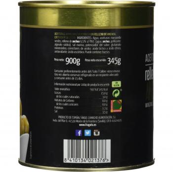 Dúo Fragata de Aceitunas rellenas de anchoa (1800 g)