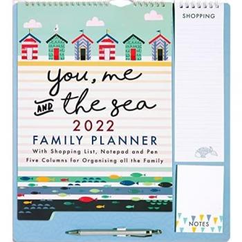2024 Family Organizer Calendar Wall Planner with Memo Pad, Pen & Shopping List