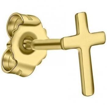 Firetti Single-Ohrstecker »Kreuz in Gold 333«