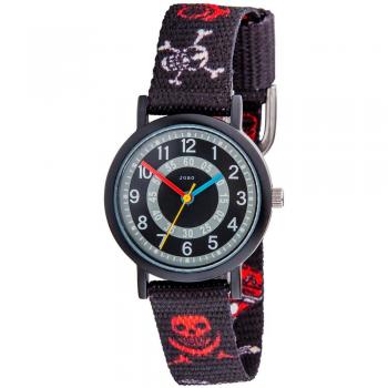 JOBO Kinder Armbanduhr Quarz Analog Totenkopf Pirat