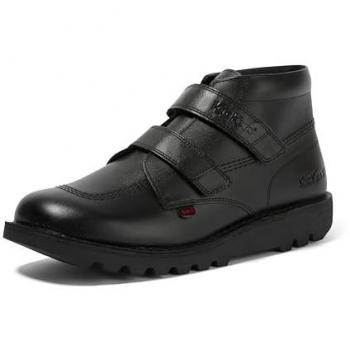 Kickers HI‑Vel Leather Black Unisex