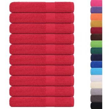 Raccolta Cotone 10 Pz. Asciugamani Rosso
