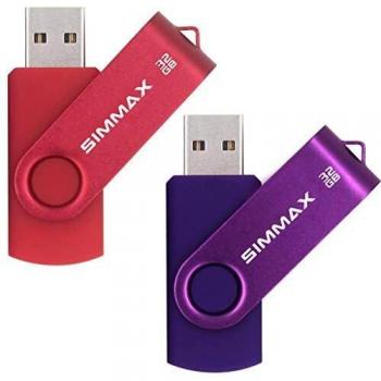 Clé USB SIMMAX 32 Go Lot de 2 USB 2.0 Flash Drive
