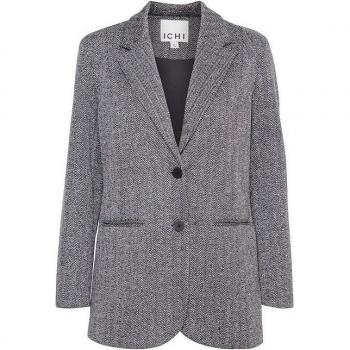 Ichi Damen Anzug – Baser (Bazer) – Jacquard – Oversize – 20121605 – Schwarz – L