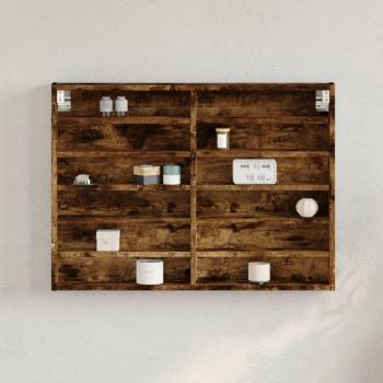 Vitrine Elegante Carvalho Fumado 80x8,5x58 cm