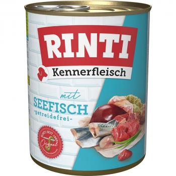 RINTI Kennerfleisch 6 confezioni da 800 g Alimento umido Pesce Oceanico