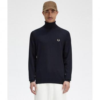 Herren Pullover Fred Perry schwarz unifarben XXL