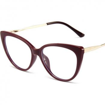 Women’s Optical Cat Eye Glasses with Myopia Lens