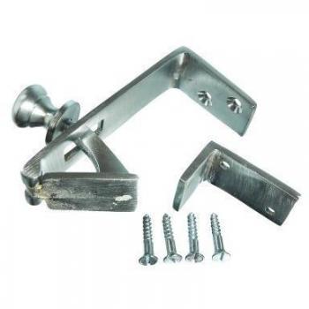 Satin Chrome Counter Flap Catch + Screws + Keeper
