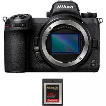 Ensemble Nikon Z7 II sans objectif + 1 x Mémoire SanDisk 512GB Extreme PRO CFexpress Type B + Manuel de techniques photo PDF