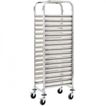16 Tray Stainless Steel Kitchen Trolley
