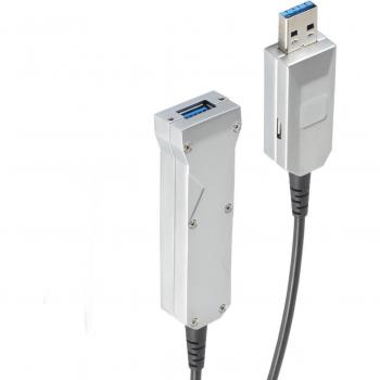 Prolunga USB ottica 20 m con terminazioni A/Micro‑B – ShiverPeaks BASIC‑S
