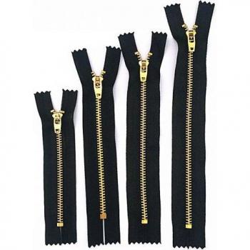 5pcs Closed Stitching Nylon Brass Zipper Set (10cm, 13cm, 15cm, 18cm)