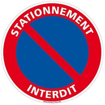 Panneau d'interdiction de stationnement