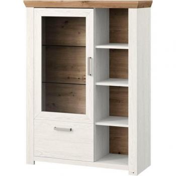 York Sideboard Set One Musterring – Typ 13/14 – Glastür, Schubkasten – 105 cm Breite – 3 Farboptionen