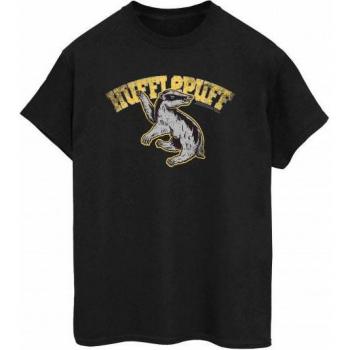 Grünes Hufflepuff Fan‑Tee für Frauen – XXL grau