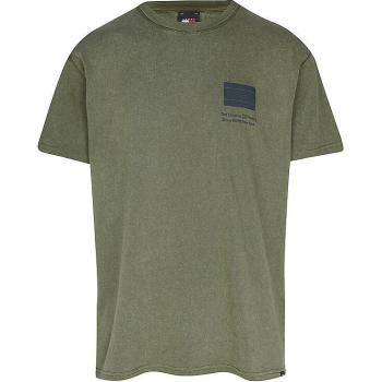 Tommy Jeans Top a Manica Corta Verde Oliva Essenziale