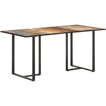 VidaXL 160 cm Dining Table in Solid Reclaimed Wood