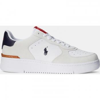 Polo Ralph Lauren 'MASTERS' Sneaker mit Logo-Stitching in Weiß, Größe 40 für Herren
