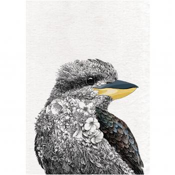Kookaburra Cotton Tea Towel by Marini Ferlazzo