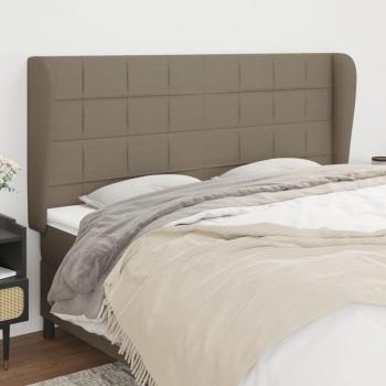 Taupe Kopfteil mit Ohrpolster – VidaXL, 163 × 23 × 118 cm