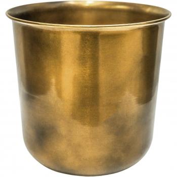 Hampton 28cm Antique Brass Metal Planter
