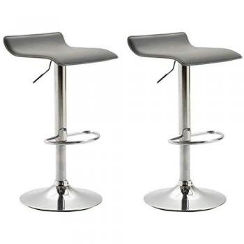 Dyn V2 Sgabello Bar in Similpelle Grigio