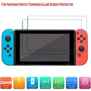 1/2Pcs 9H Anti-Scratch Tempered Glass Screen Protector for Nintendo Switch