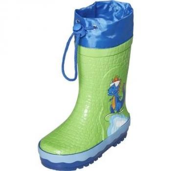 KidsRain Green‑Dino – Botte imperméable bébé garçon
