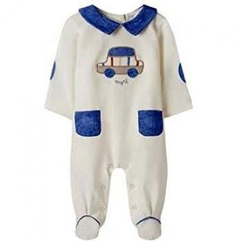 Bambino Ecrù Pagliaccetto Lungo (Mayoral 22-01628-074) 0‑1 mese