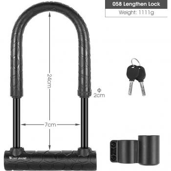 WEST BIKING Bicycle Wheel Lock with 2 Keys