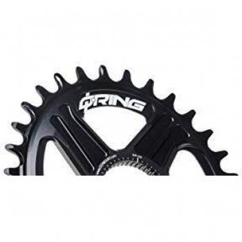 Plato Ovalado DM Q-Rings 30T Negro Rotor