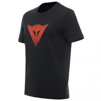 Tee Dainese Negro Rojo Manga Corto