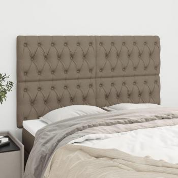 VidaXL Kopfteil-Set Taupe 4 Stk. 80x7x78/88 cm