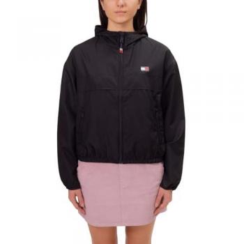 Tommy Jeans Windjacke Chicago DW0DW19302 Schwarz Regular Fit M Damen