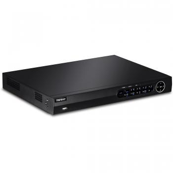 TRENDnet 8-Kanal 1080p HD PoE+ Netzwerkvideorekorder, 2 SATA II Slots für bis zu 8TB, einfache Installation, HDD, DNS, IPv6 konform, ONVIF, Rackmontage-Material enthalten