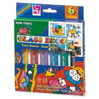 Set di 6 Colori Glass Deco 10,5 ml