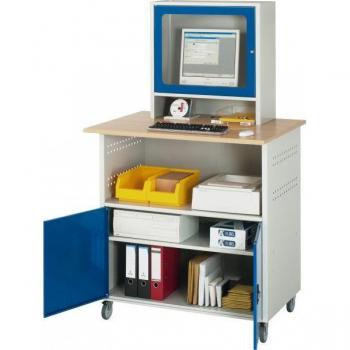 Mobiler RAU EDV-Tisch 1022 mit T550 Monitorgehäuse