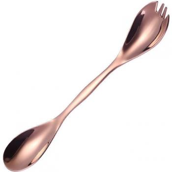 Cuchara tenedor multifuncional para postres y frutas