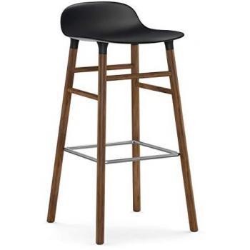 Normann Copenhagen Form Barhocker 75 cm Walnuss Schwarz
