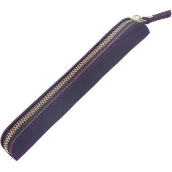 Leather Zippered Pencil Bag for Fountain Pens