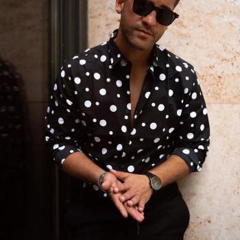 Chemise Élégante à Motifs Gothiques – Grande Taille, Été