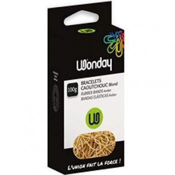 Wonday Gummibänder, transparent, Breite: 7 mm, 100 g