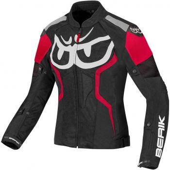 Veste Berik Imola Air – Textile Moto Femme – Noir / Blanc / Rouge – Taille 46