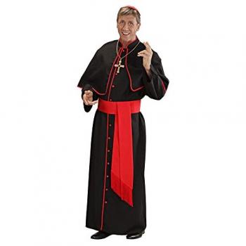Satin Kardinal Kostüm Größe M
