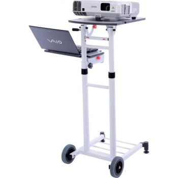Franken Mobile Präsentationsstation Travel XPW13, 35x125x42cm, Stahl, Weiß