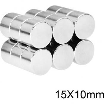 Permanent Round Magnets 15x10mm