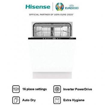 Lave-vaisselle pose libre Hisense HS661C60W, blanc/noir, 60 cm