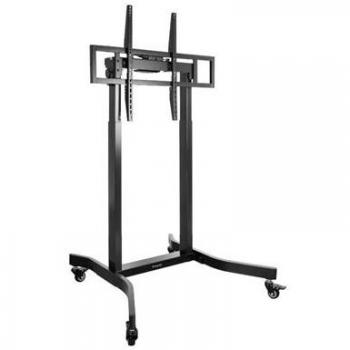 TooQ LUX Soporte de Suelo con Regulación Eléctrica de Altura para Pantallas 55-100 Negro
