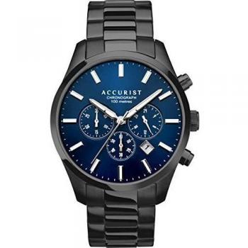 Accurist London Men's Black Chronograph Watch